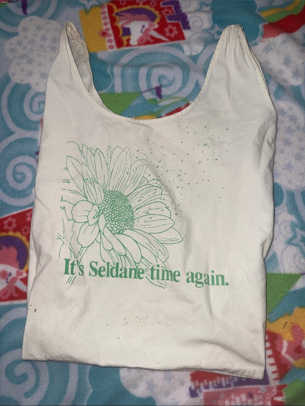 Discontinued pharmaceutical tote bag